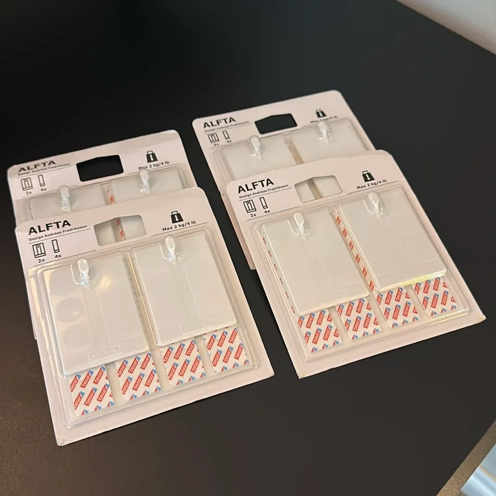IKEA ALFTA Wall Hook Set - White